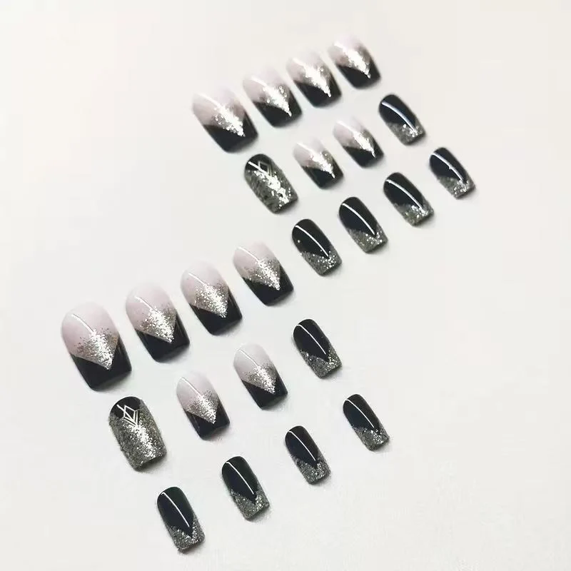 Luxus Glitzer-Akzent Nagelverzierungen Karnz