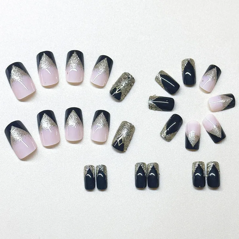 Glitzernde Acryl-Nagelerweiterungen Karnz