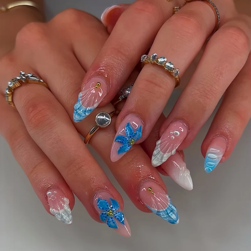 Glamouröse Texturierte Acryl-Nagelvergrößerungen Karnz