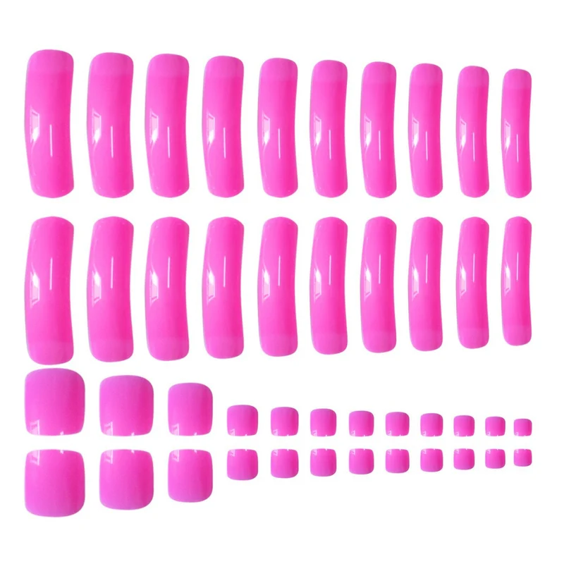 Glamouröse Lange Acryl Nagelverlängerungen Karnz