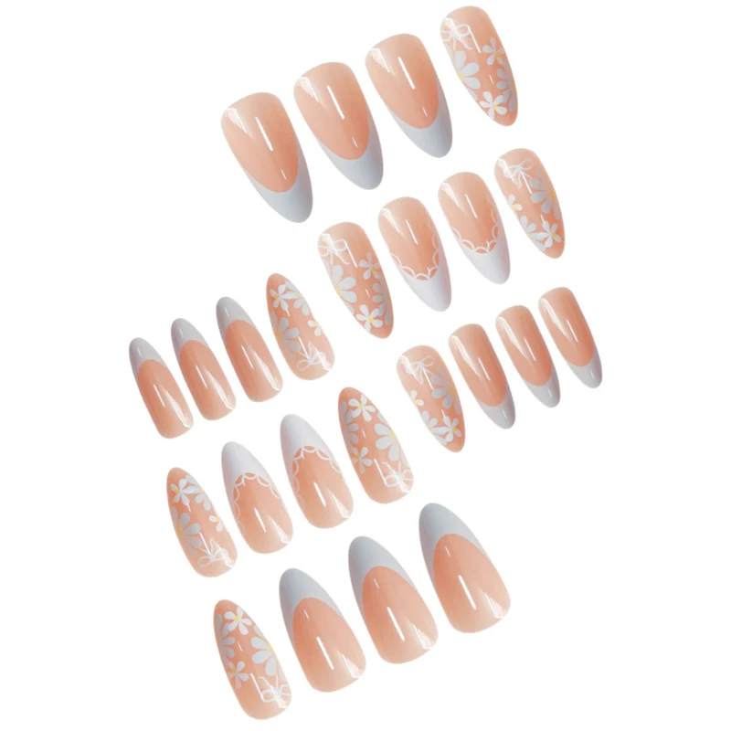 Blumenmuster Nagelkunst Set Karnz