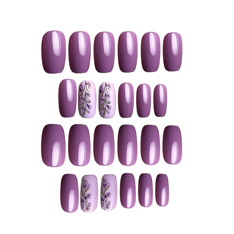 Blumenverziertes Nagelkunst-Set Karnz