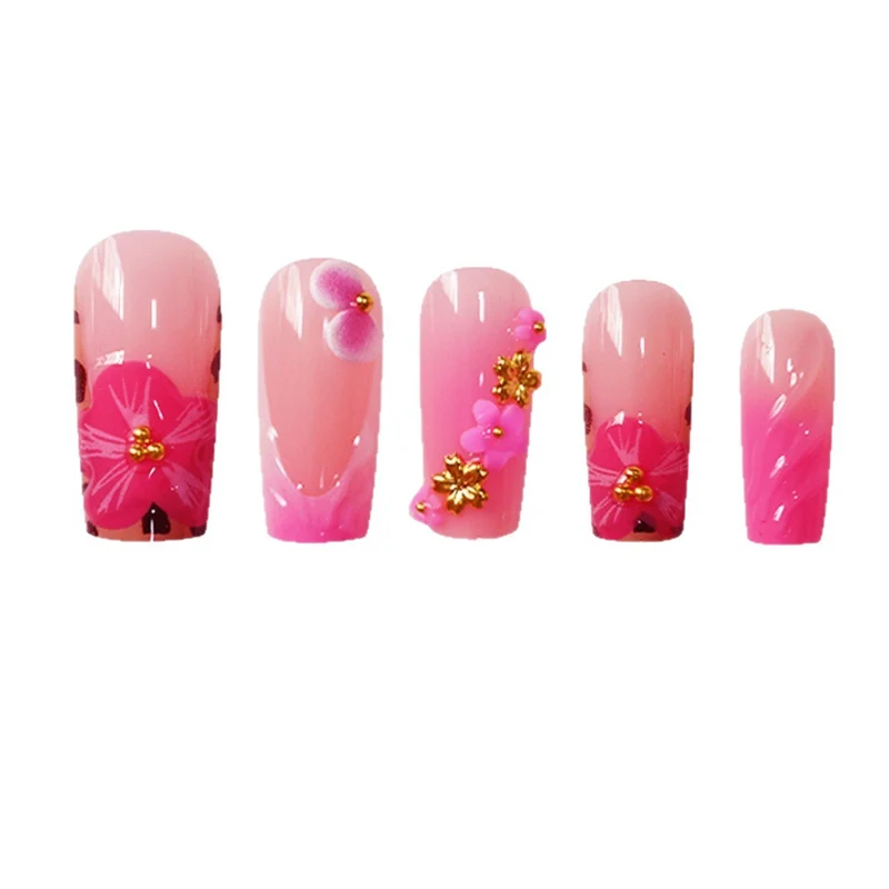 Florales Designer-Acryl-Nagelkunst Karnz