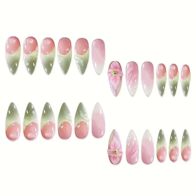 Florale Kunst Acryl-Nagelverlängerungen Karnz 1789447284