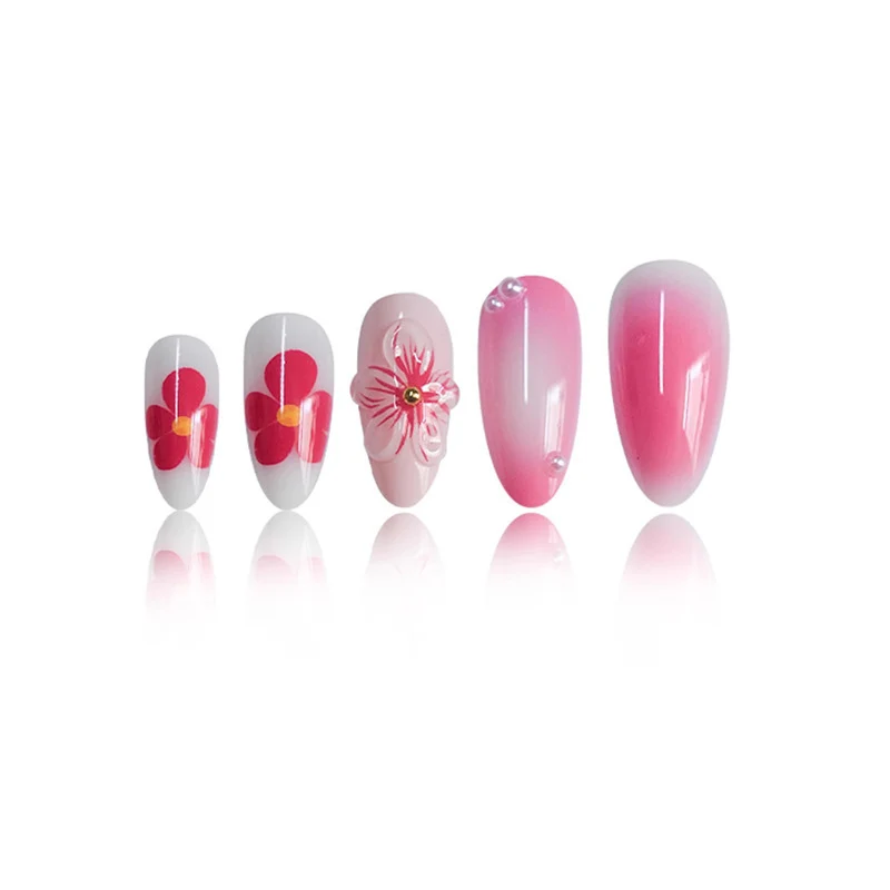 Floral Acryl Nagelkunst Set Karnz