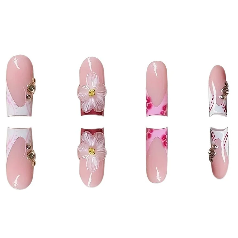 Blumen 3D Nagelkunst Verzierungen Karnz