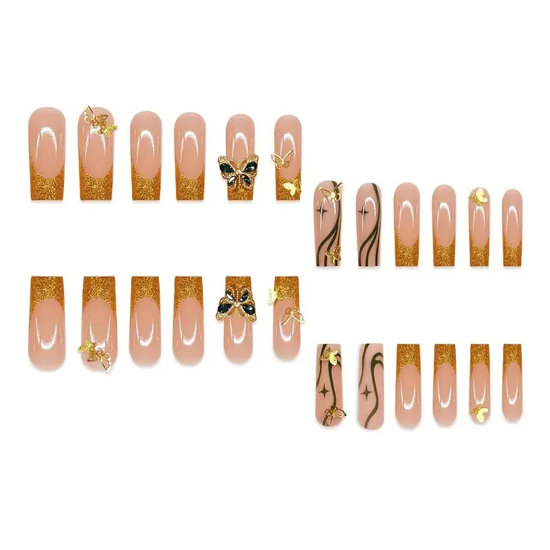 Dekorative Schmetterlings-Themen-Nagelverzierungen Karnz
