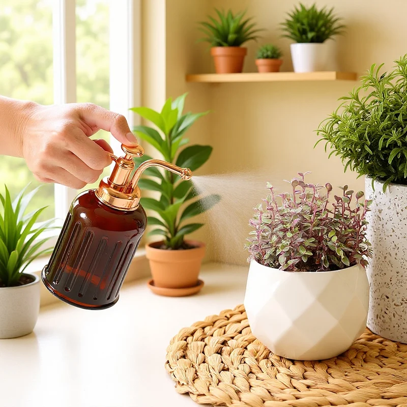 Vintage-inspirierter Glas-Wassersprayer