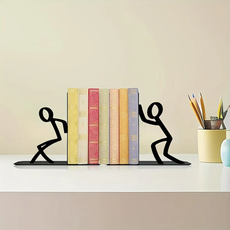 Dekorative Buchstützen mit verspieltem Figuren-Design