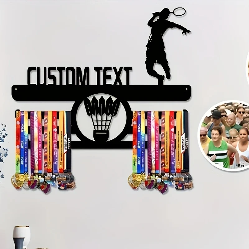 Anpassbare Badminton Wandkunst
