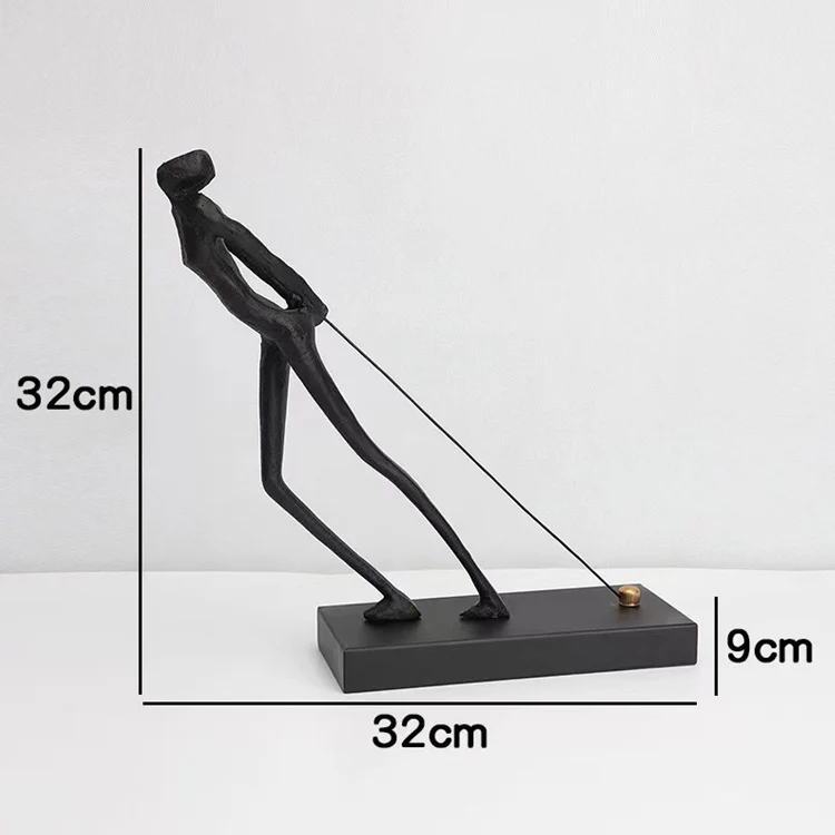 Elegante abstrakte figürliche Skulptur