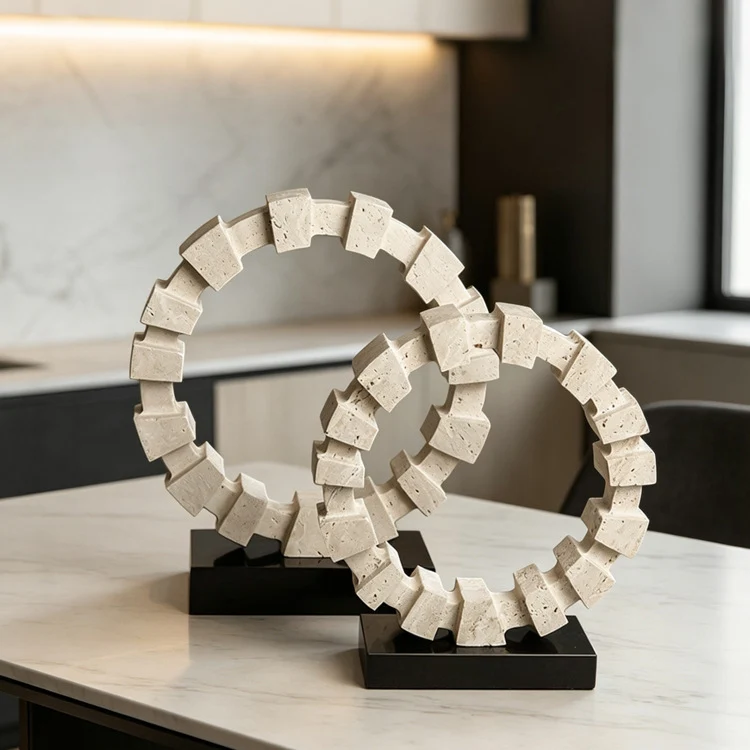 Zeitgenössische dekorative Kreis Skulptur
