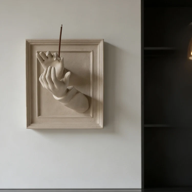 Künstlerische Hand Wand Skulptur