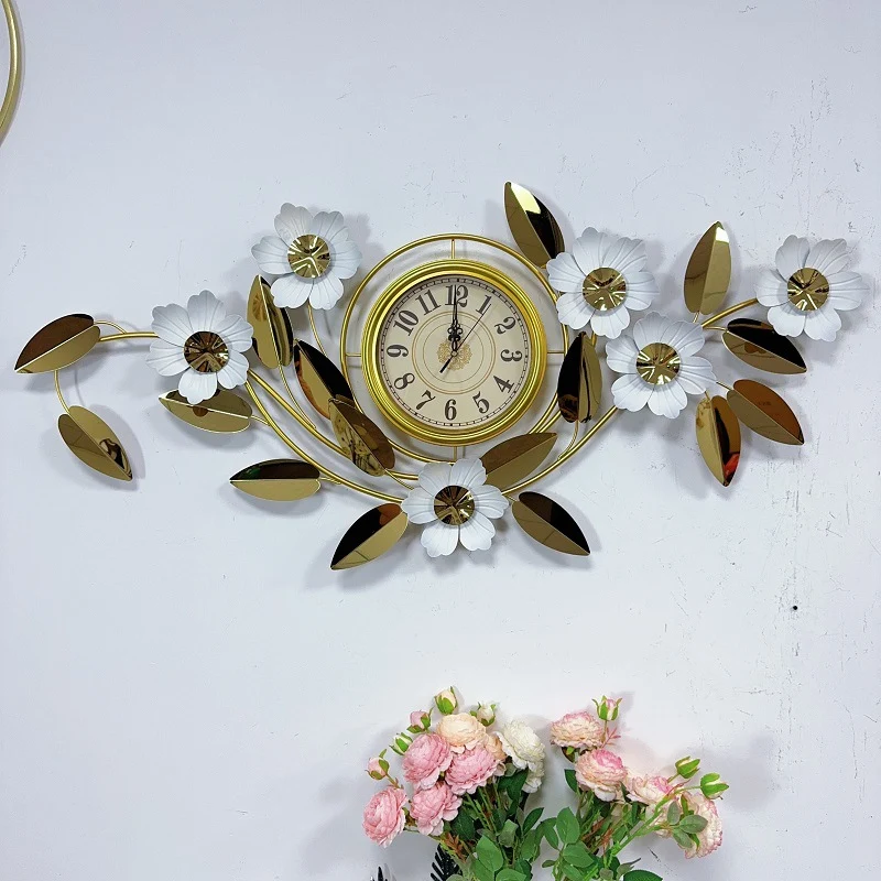 Floral Wanduhr Kunst Decor Karnz