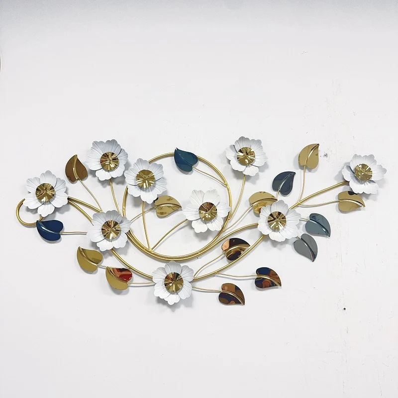 Florale Metall Wandkunst Dekor Karnz