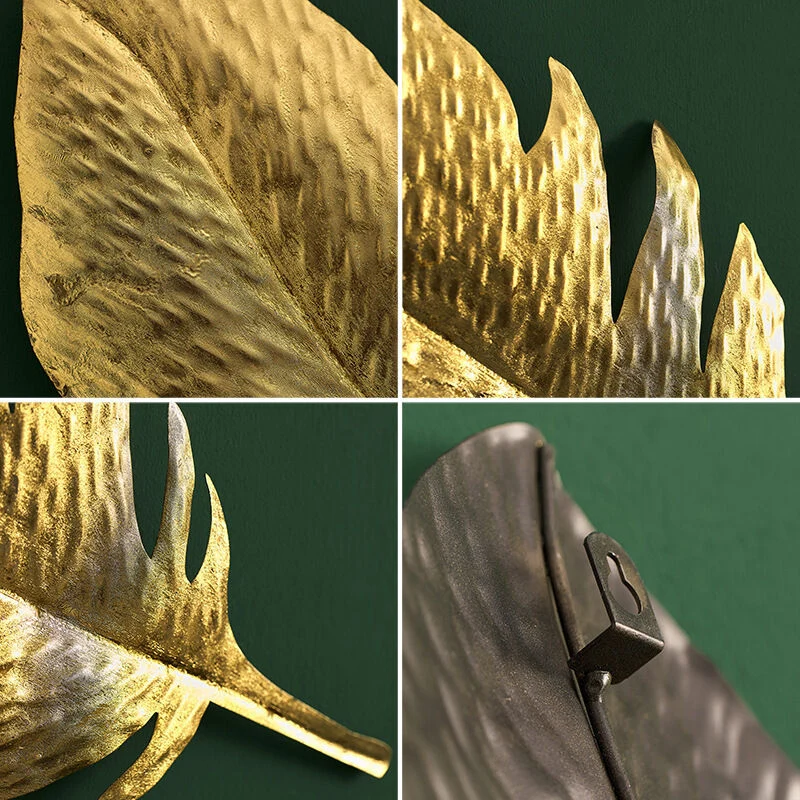 Elegante Feder Wandkunst Karnz