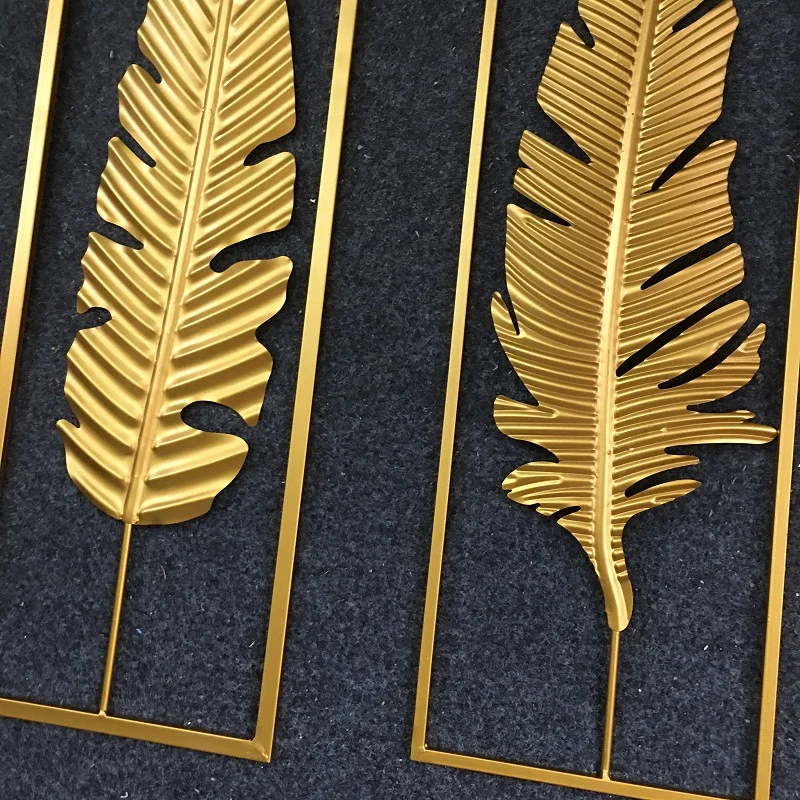 Elegante dekorative Feder Wandkunst Karnz