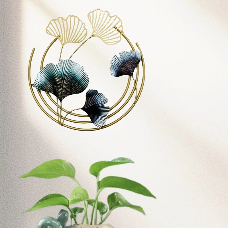 Elegante Botanische Metall Wandkunst Karnz