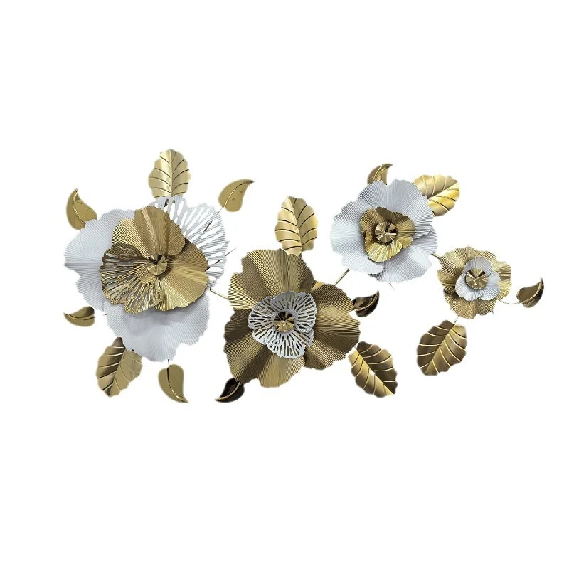 Dekorative Metallblumen Wandskulptur Karnz