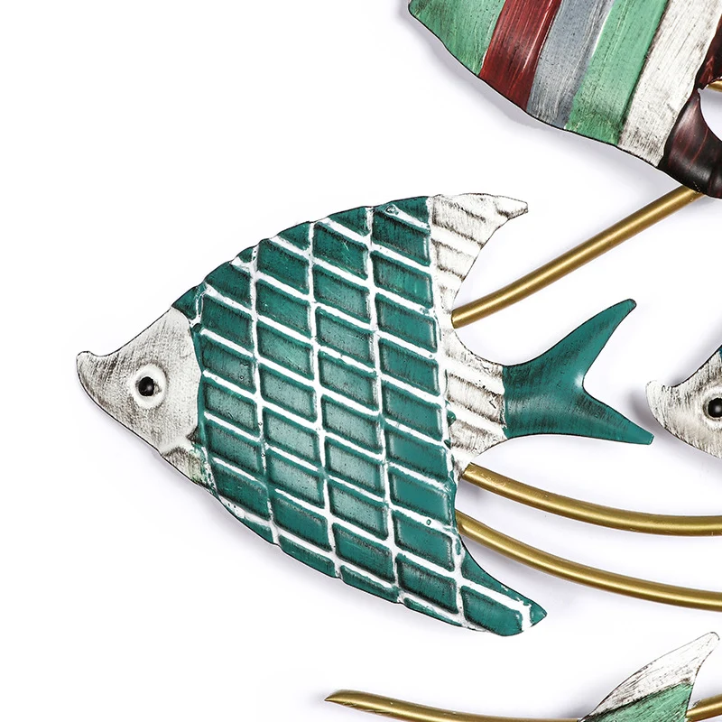 Dekorative Metallfisch Wandkunst Karnz