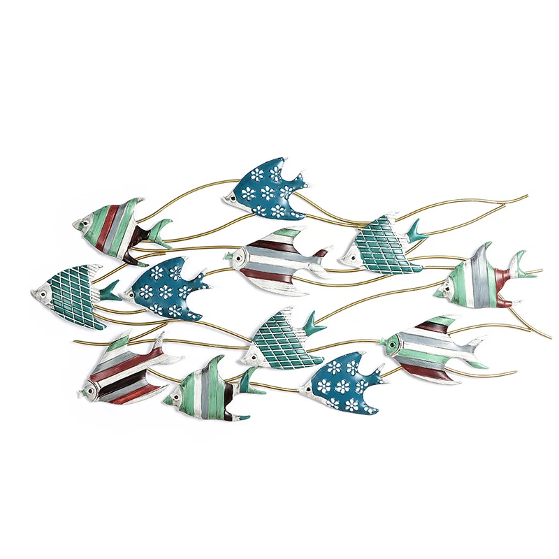 Dekorative Metallfisch Wandkunst Karnz