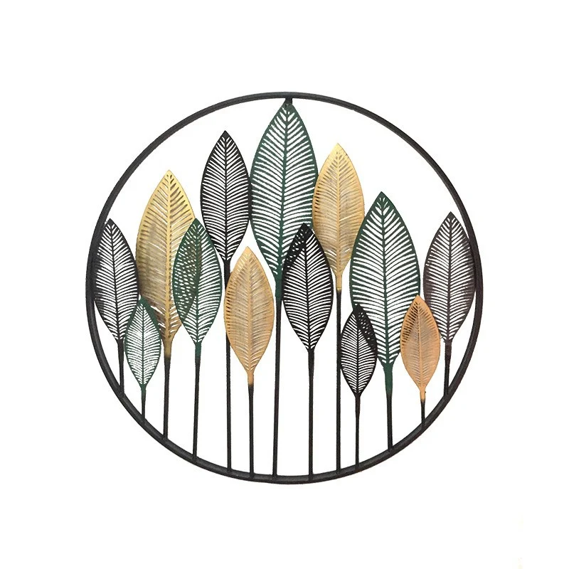 Dekorative Goldblatt Wandkunst Skulptur Karnz