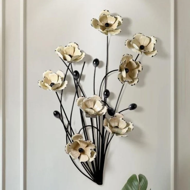 Dekorative Florale Wandkunst Karnz