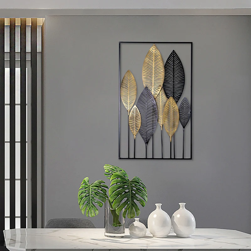 Künstlerische Metallblatt-Wandskulptur Karnz