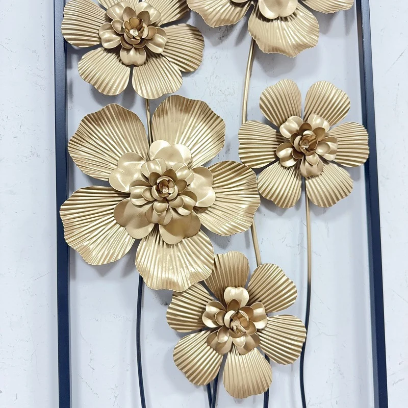 Künstlerische florale Wandmetalldekoration Karnz