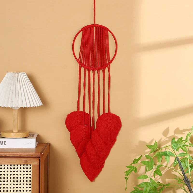Makramee Herz Wandbehang Karnz