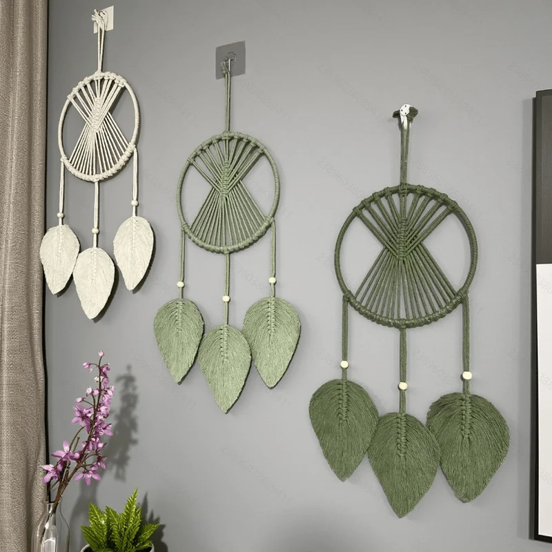 Makramee Blatt Wandbehang Karnz