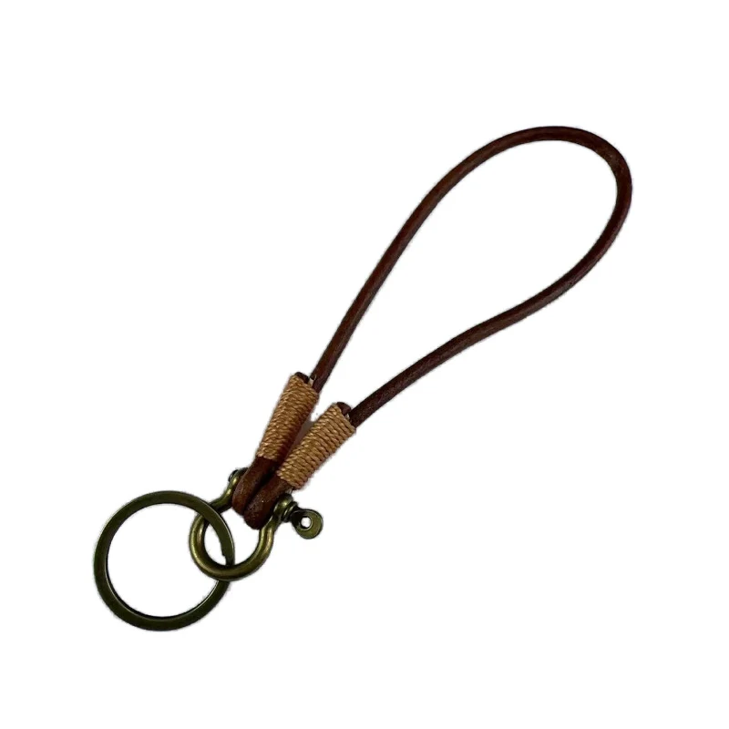 Haltbarer Leder-Schlüsselanhänger Halter Karnz
