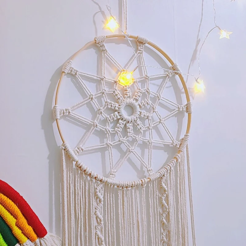 Bohemian Makramee Wandkunst Karnz