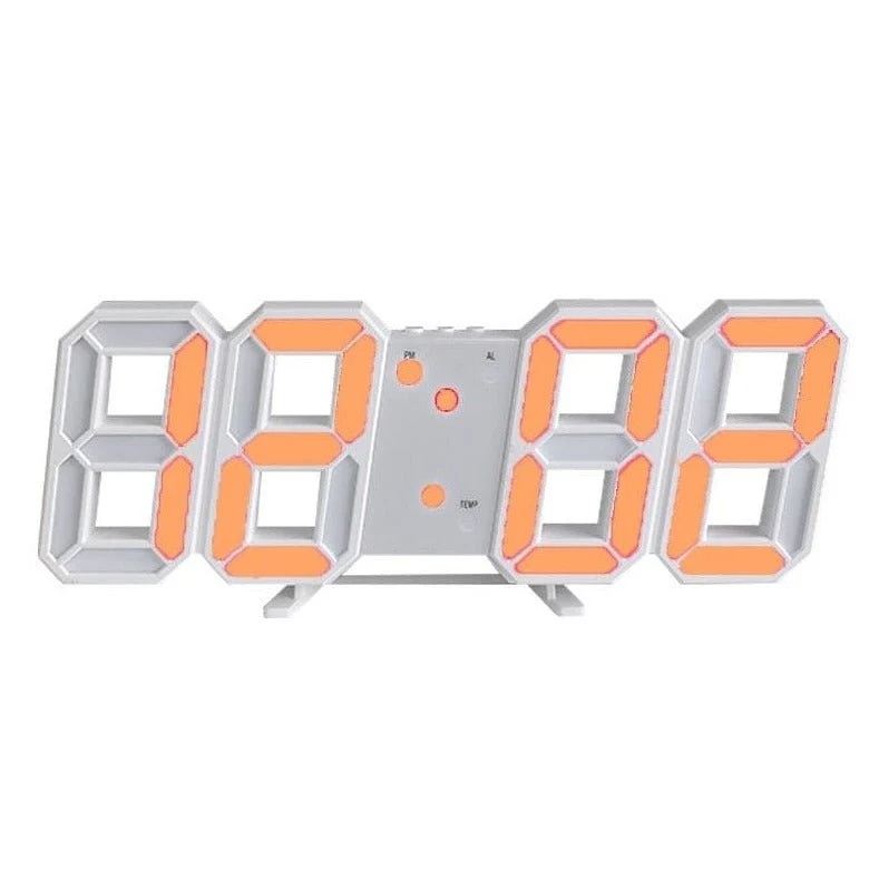 LumiSync 3D LED Wanduhr – Moderne Digitale Uhr mit Dimmbarer Beleuchtung