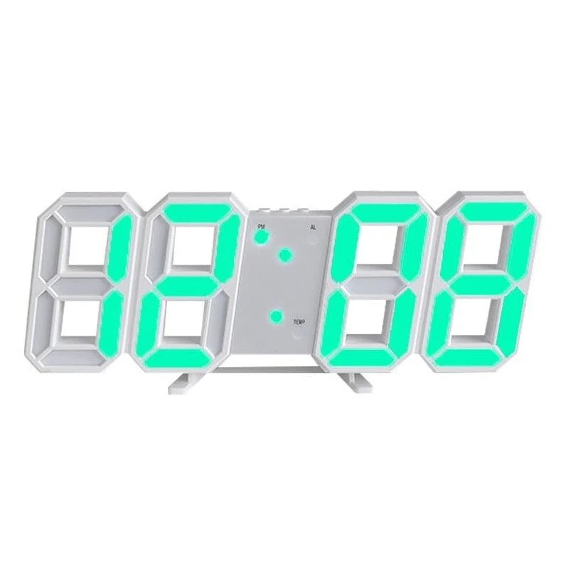 LumiSync 3D LED Wanduhr – Moderne Digitale Uhr mit Dimmbarer Beleuchtung