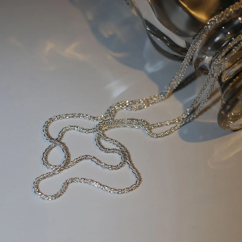 Zarte Texturierte Kettenhalskette Karnz