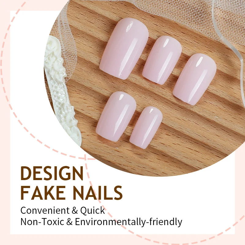Kunstnagelset mit zartem und transparentem Finish Karnz