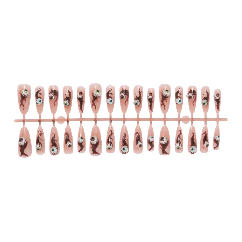 Kunstnagelset mit kreativen Augen-Design Karnz