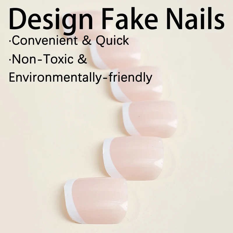 Kunstnagelset mit flexiblen Nägeln und pflegenden Zubehör Karnz