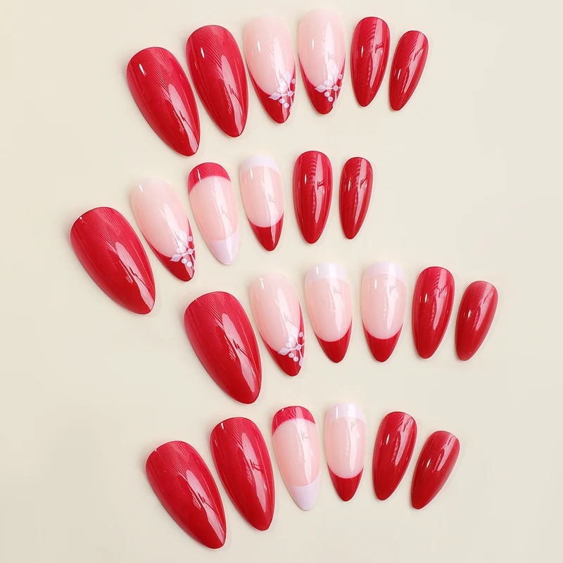 Kunstnagelset mit Farbverlauf und eleganten Akzenten Karnz