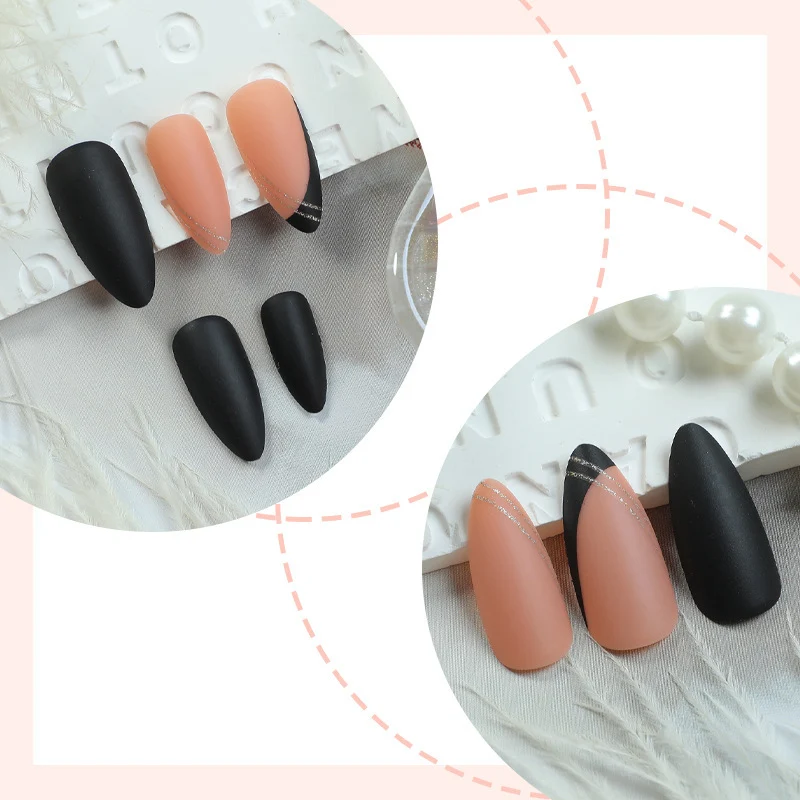 Kunstnagelset mit eleganten Formen und Oberflächen Karnz