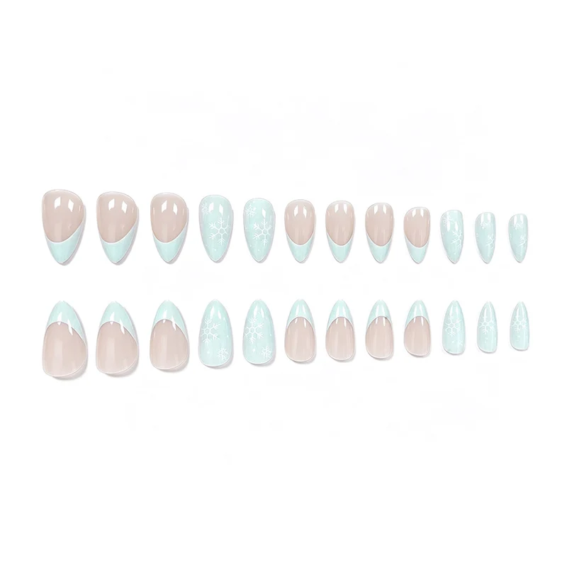 Künstlerische French Tip Acrylnagelverstärkungen Karnz