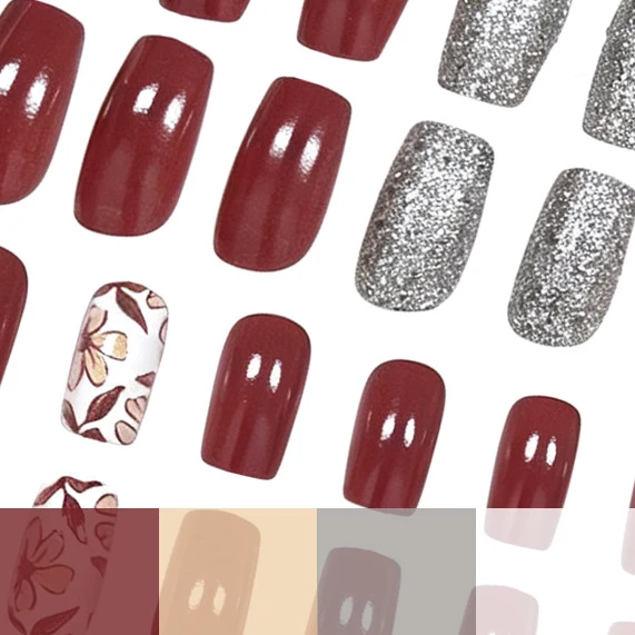 Künstlerisches Florales Nageldesign Karnz