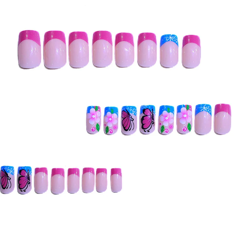 Künstlerisches Florales Nagelkunst Set Karnz