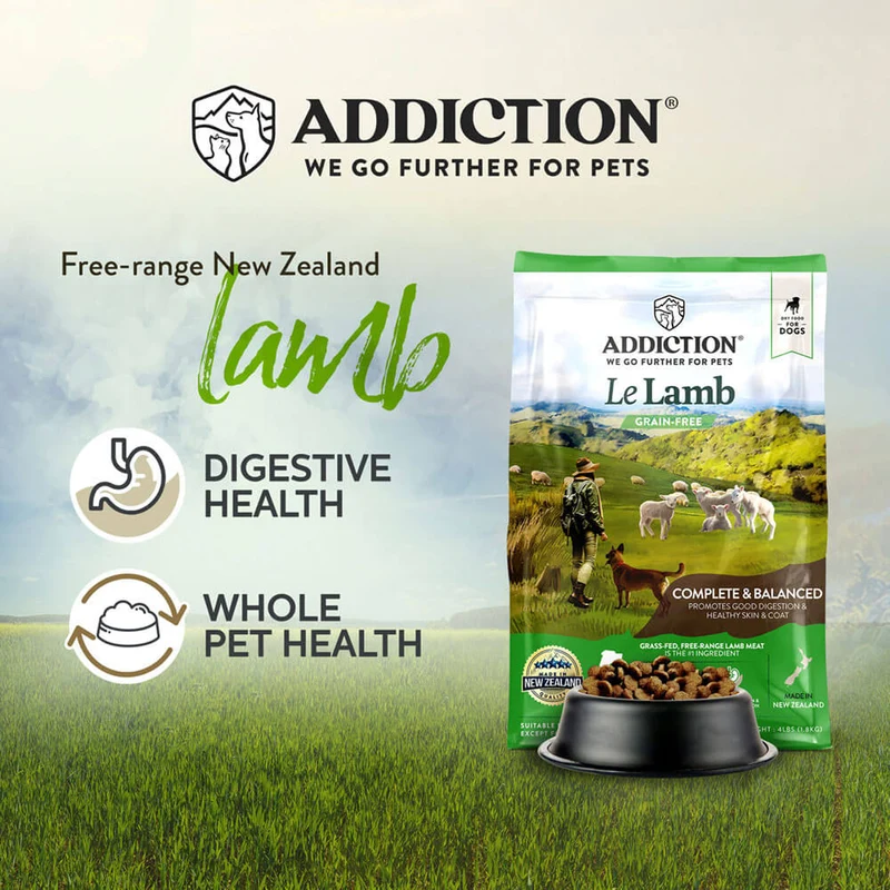 Addiction Le Lamb Grain-Free Skin & Good Digestion Dry Dog Food