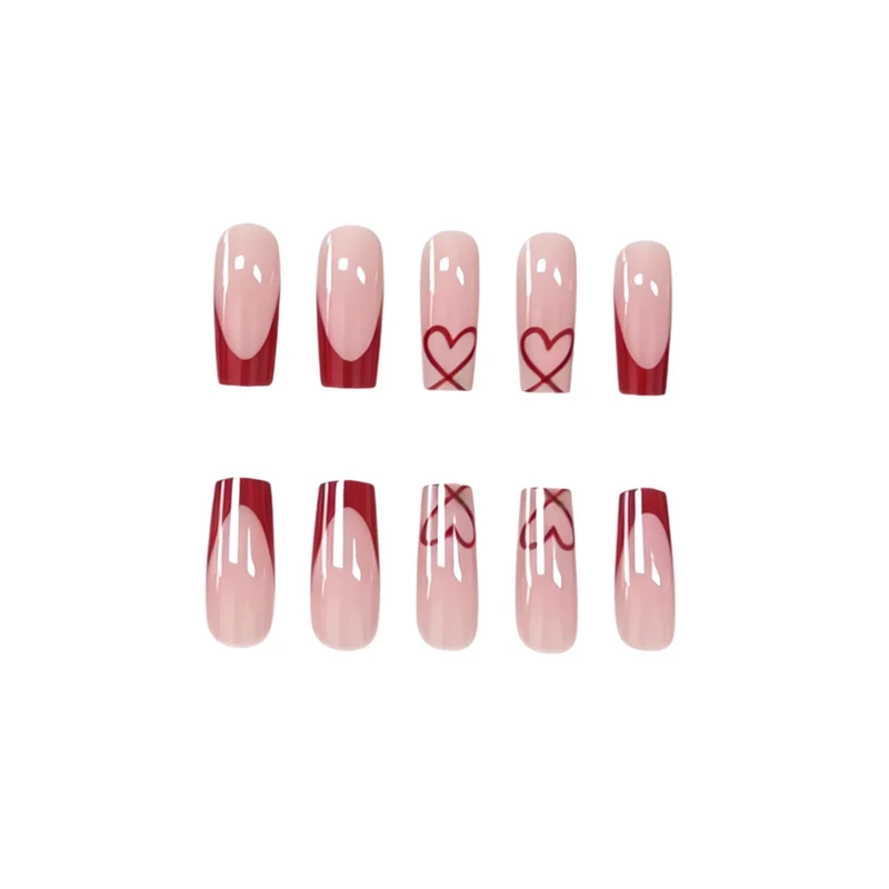 Künstlerisches dekoratives Press-On-Nagelset Karnz